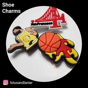 Shoe Charms "Basketball" Charms Set of 3
